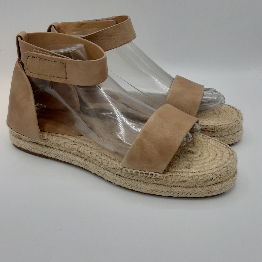 Splendid Jensen Suede Tan Espadrille Sandals.